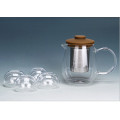 600ml Juice Pot Hand Blown Tea Pot with Filter